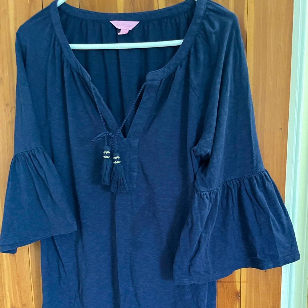 Lilly Pulitzer navy cotton dress